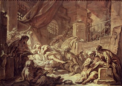 Study for a Prison Scene by François Boucher